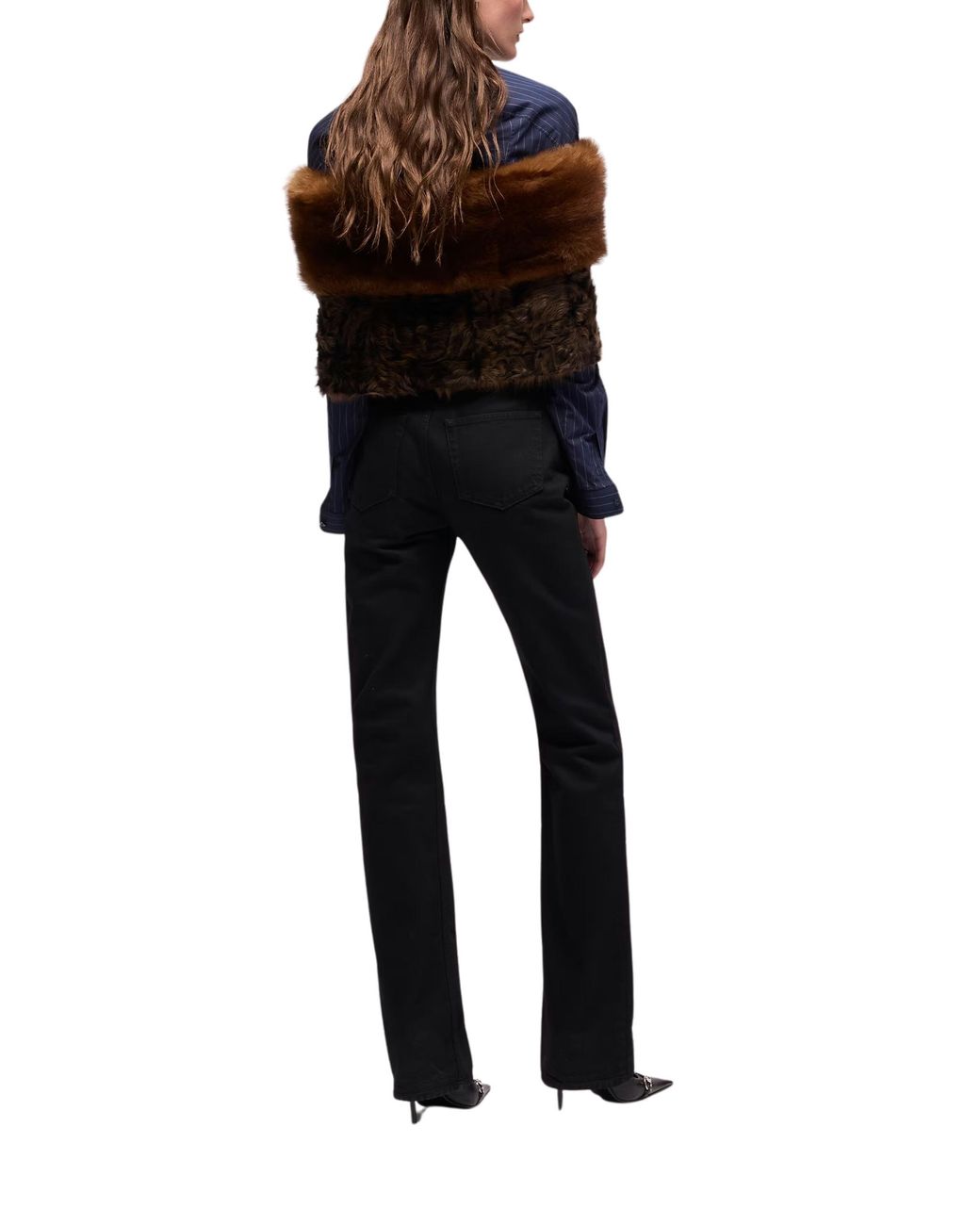 Gucci Black Cotton Denim Pants With Soft Coating