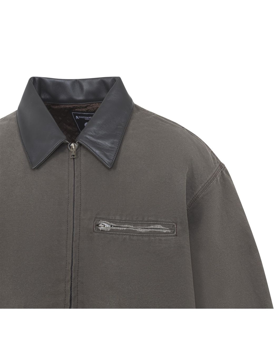 Mastermind Japan Gray Stone Washed Work Jacket for men
