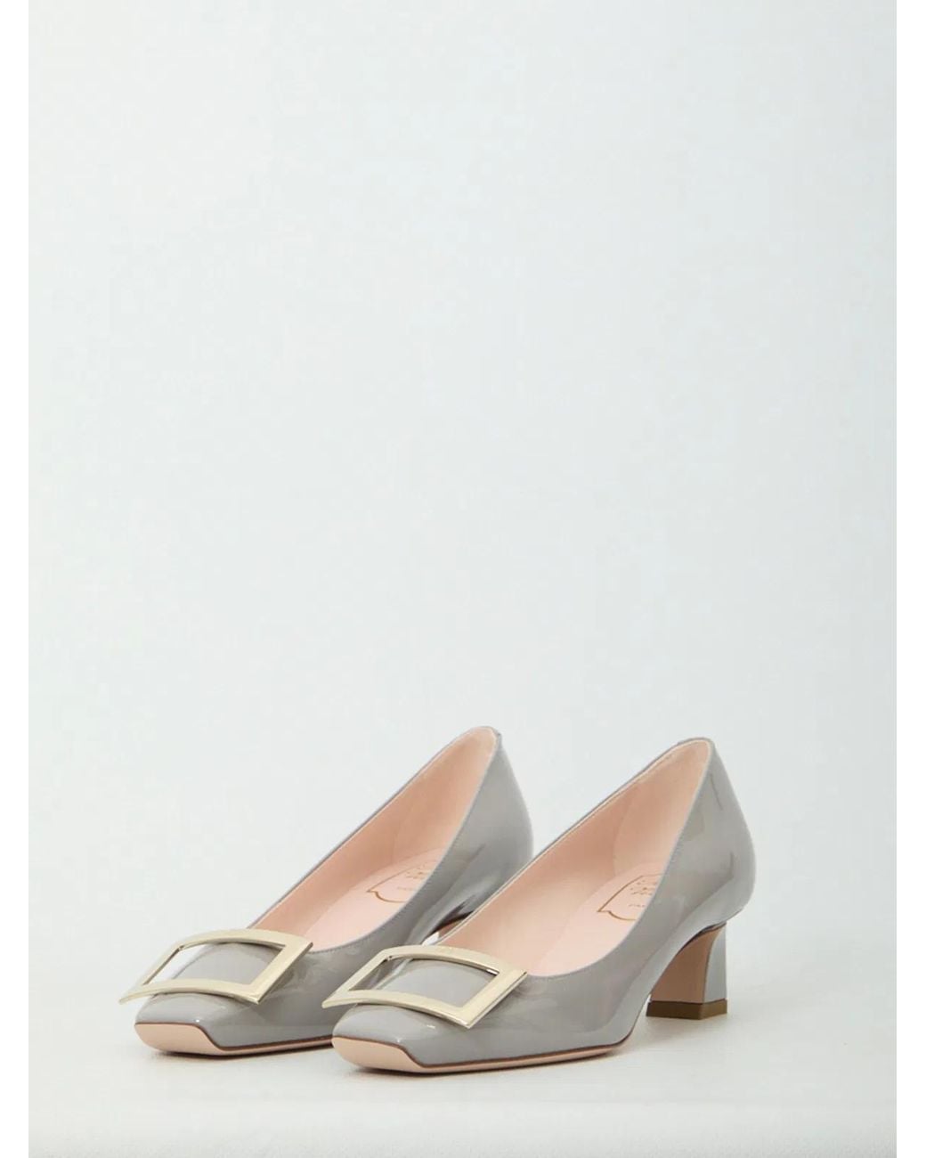Roger Vivier White Belle Vivier Trompette Pumps