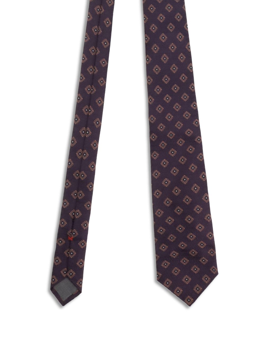 Brunello Cucinelli Multicolor Geometric Silk Tie for men