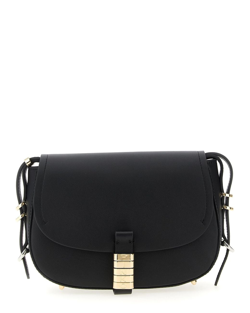 Pinko Black 'Saddle Mini' Crossbody Bag