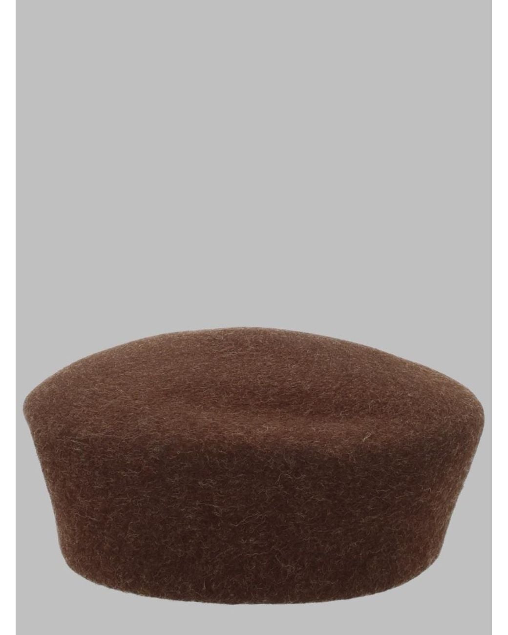 Ruslan Baginskiy Brown Mini Wool Hat for men