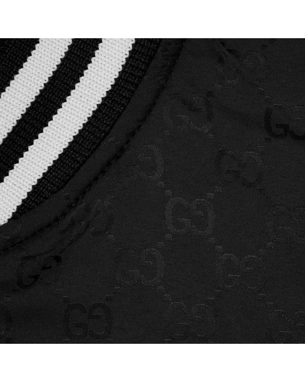 Gucci Black Reversible Nylon Twill Zip Jacket for men