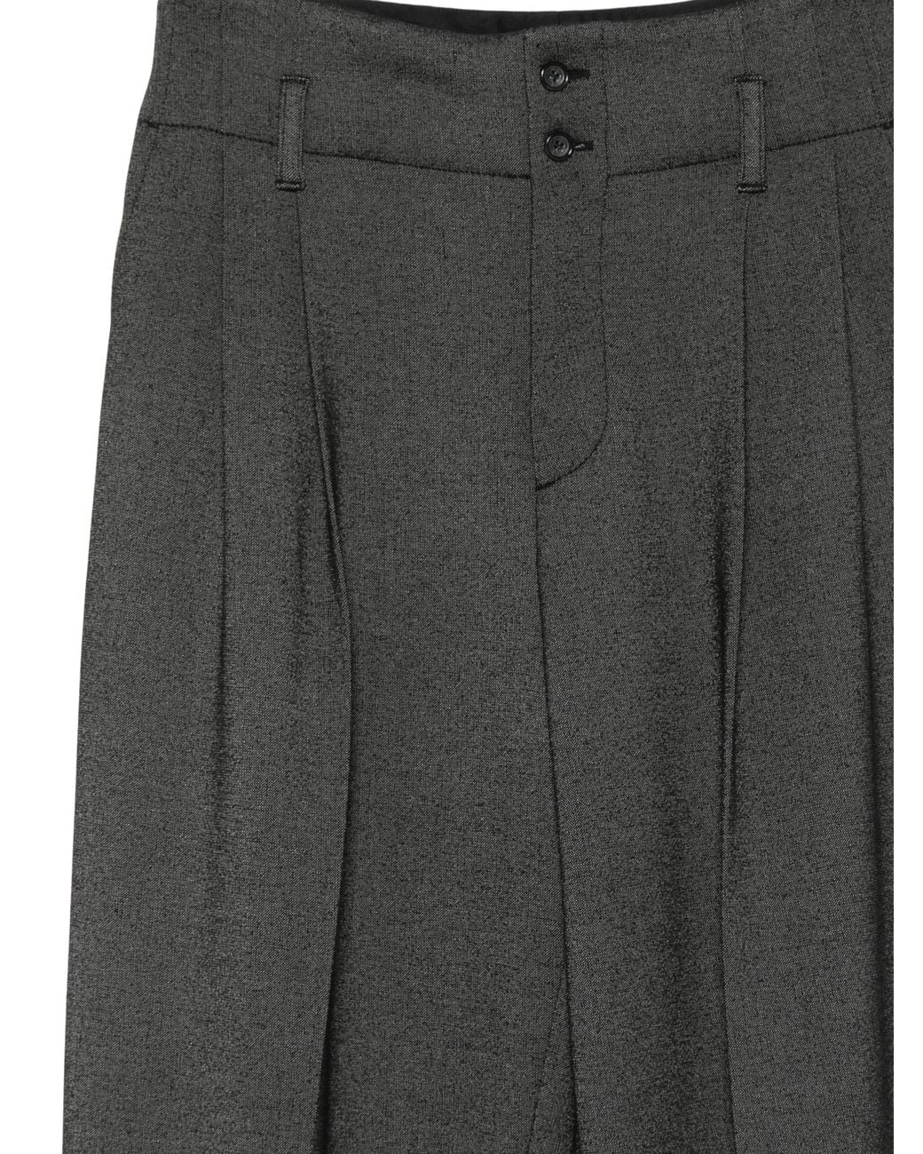 Alberta Ferretti Gray Dark Mélange Tailored Pressed Crease Pants