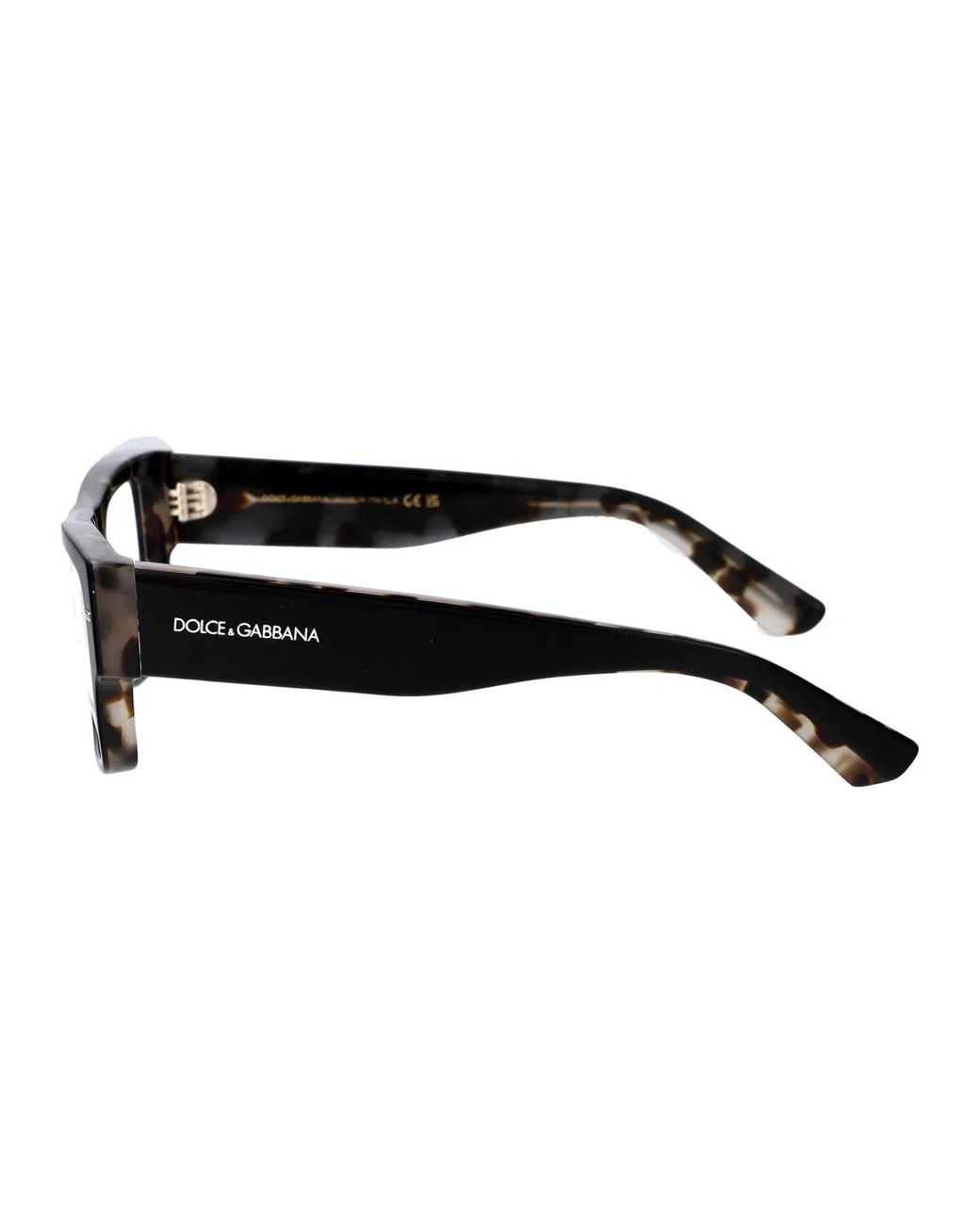 Dolce & Gabbana Black Dolce & Gabbana On Havana Acetate Optical Glasses