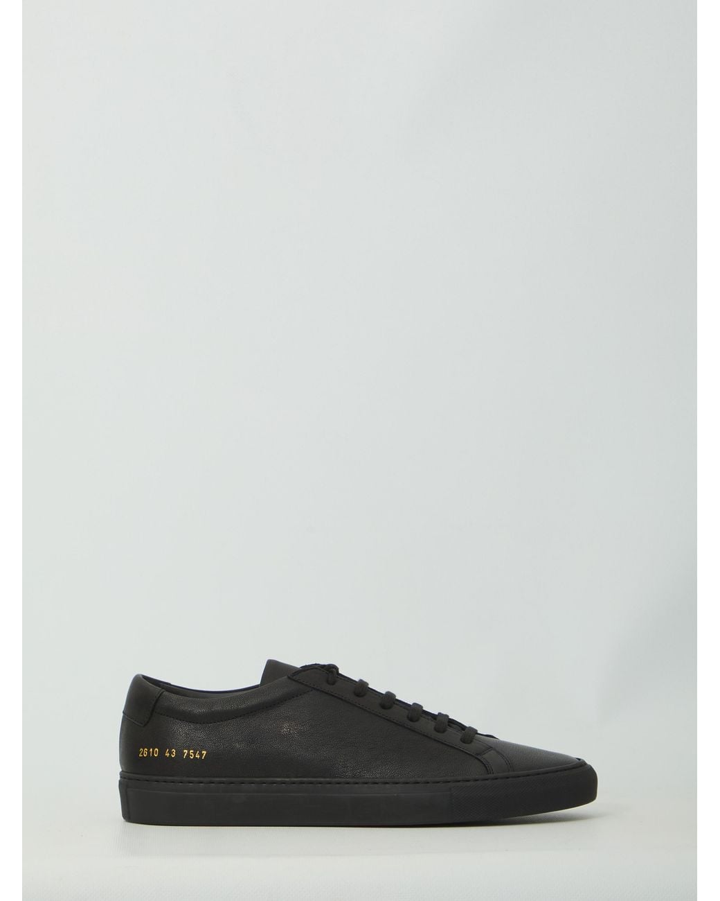 Common Projects Black Achilles Premium Sneakers for men