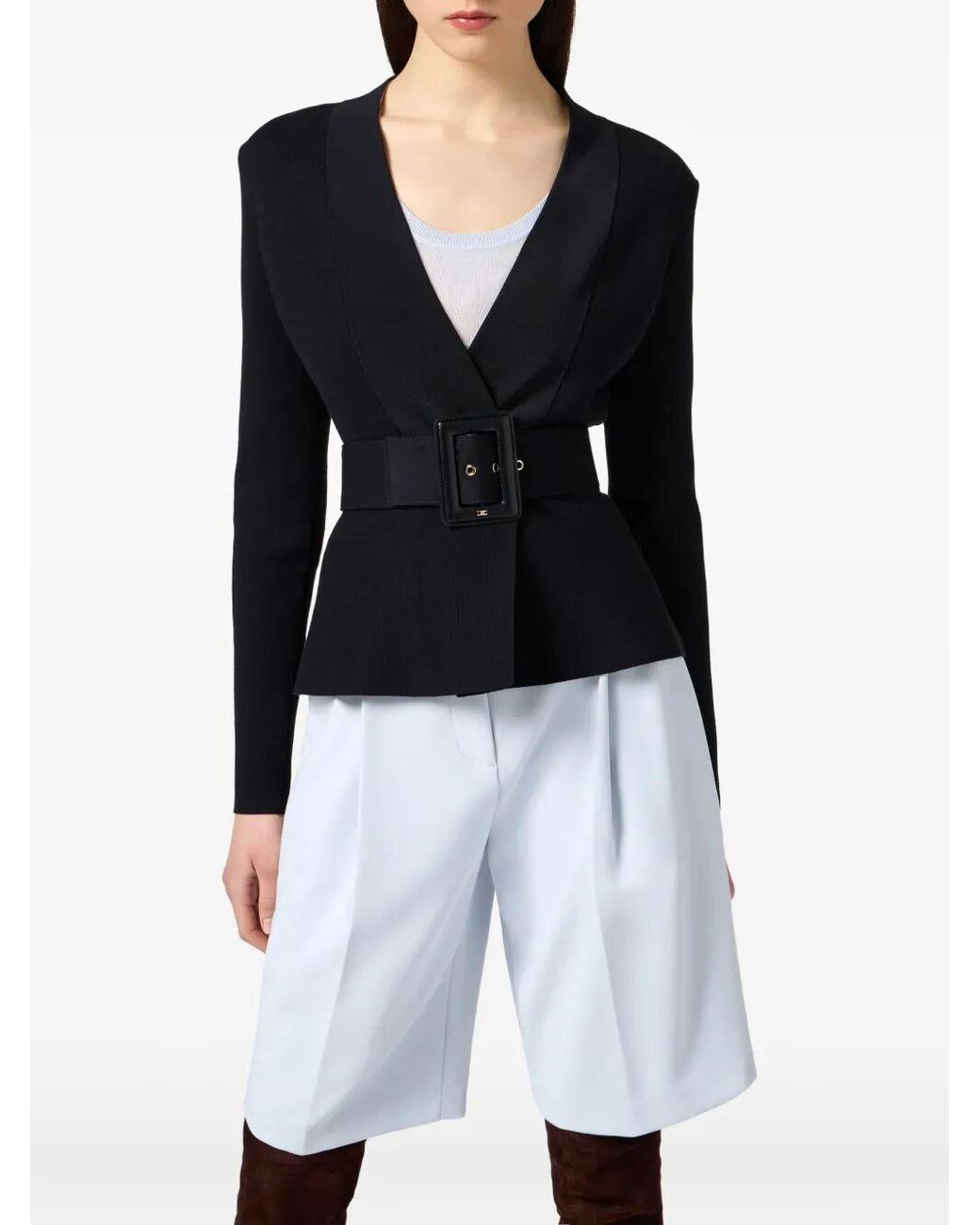 Elisabetta Franchi Black Blazers
