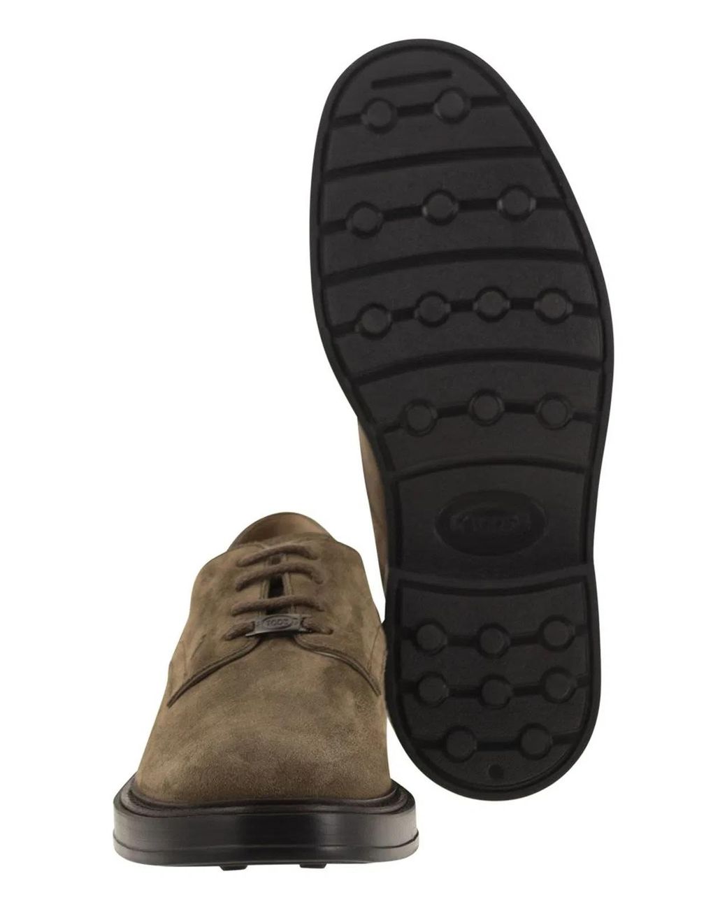 Tod's Brown Suede Lace-Up for men