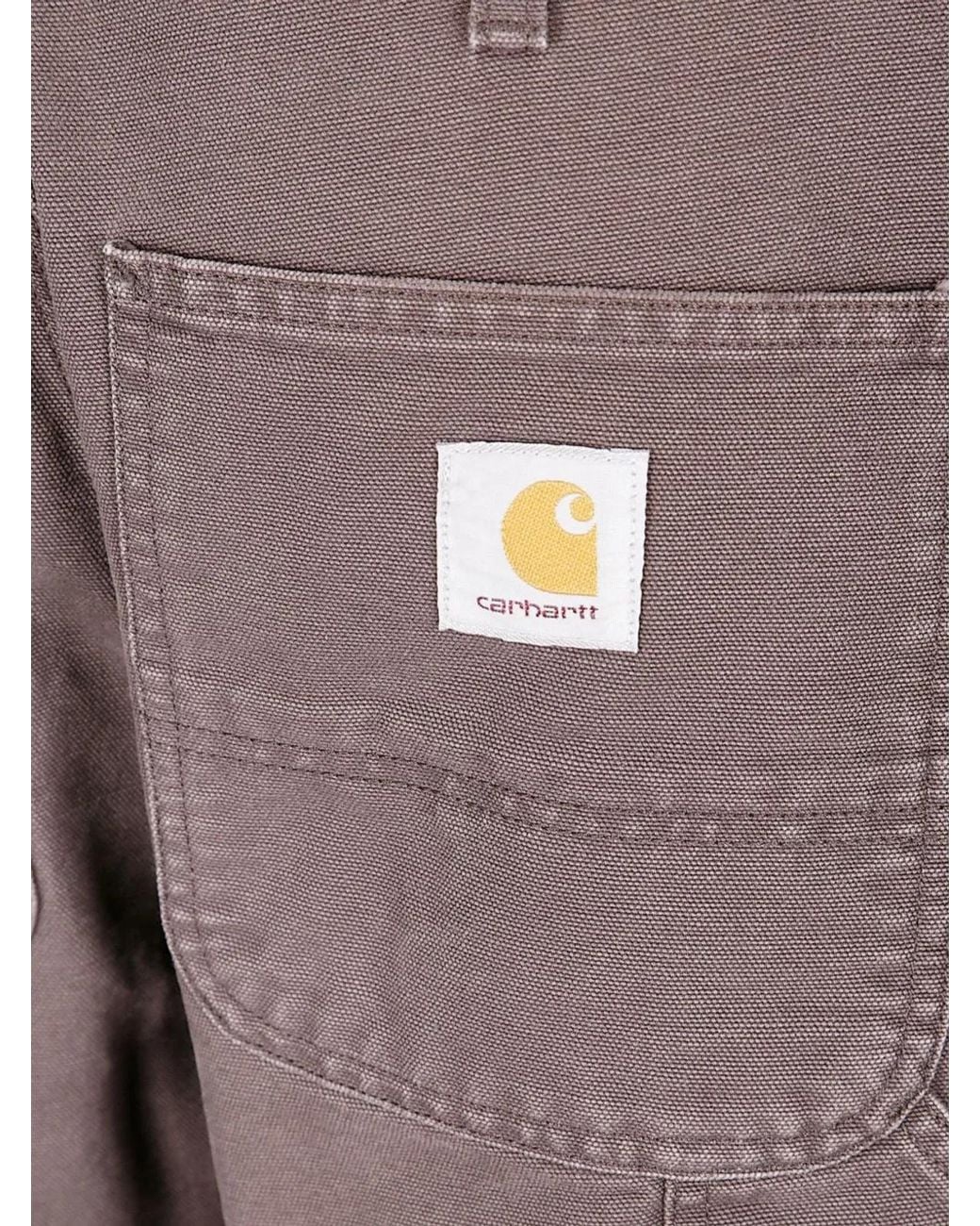 Carhartt Gray Cotton Five-Pocket Jeans for men