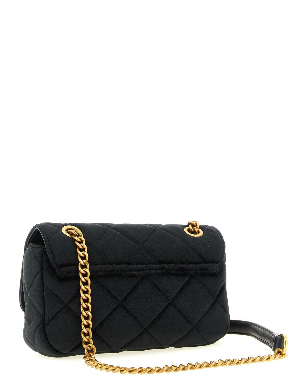 Twinset White Twin Set Shaved Velvet Shoulder Strap