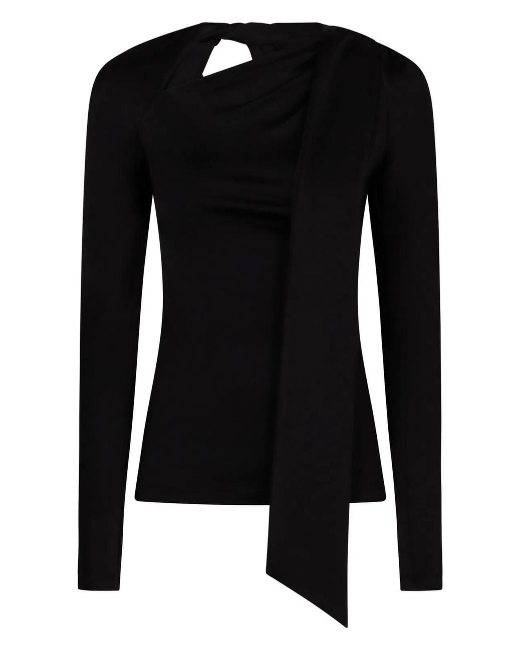 Victoria Beckham Black Long Sleeve Top
