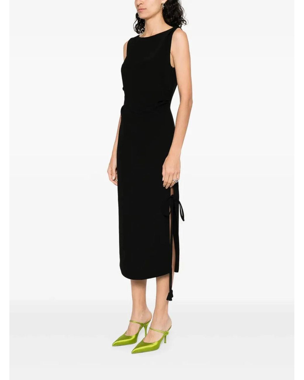 Gucci Black Viscose Silk Dress