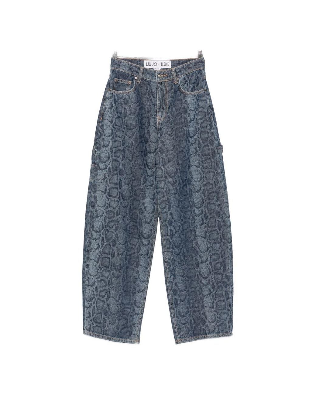 Liu Jo Blue Dark Cotton Trousers