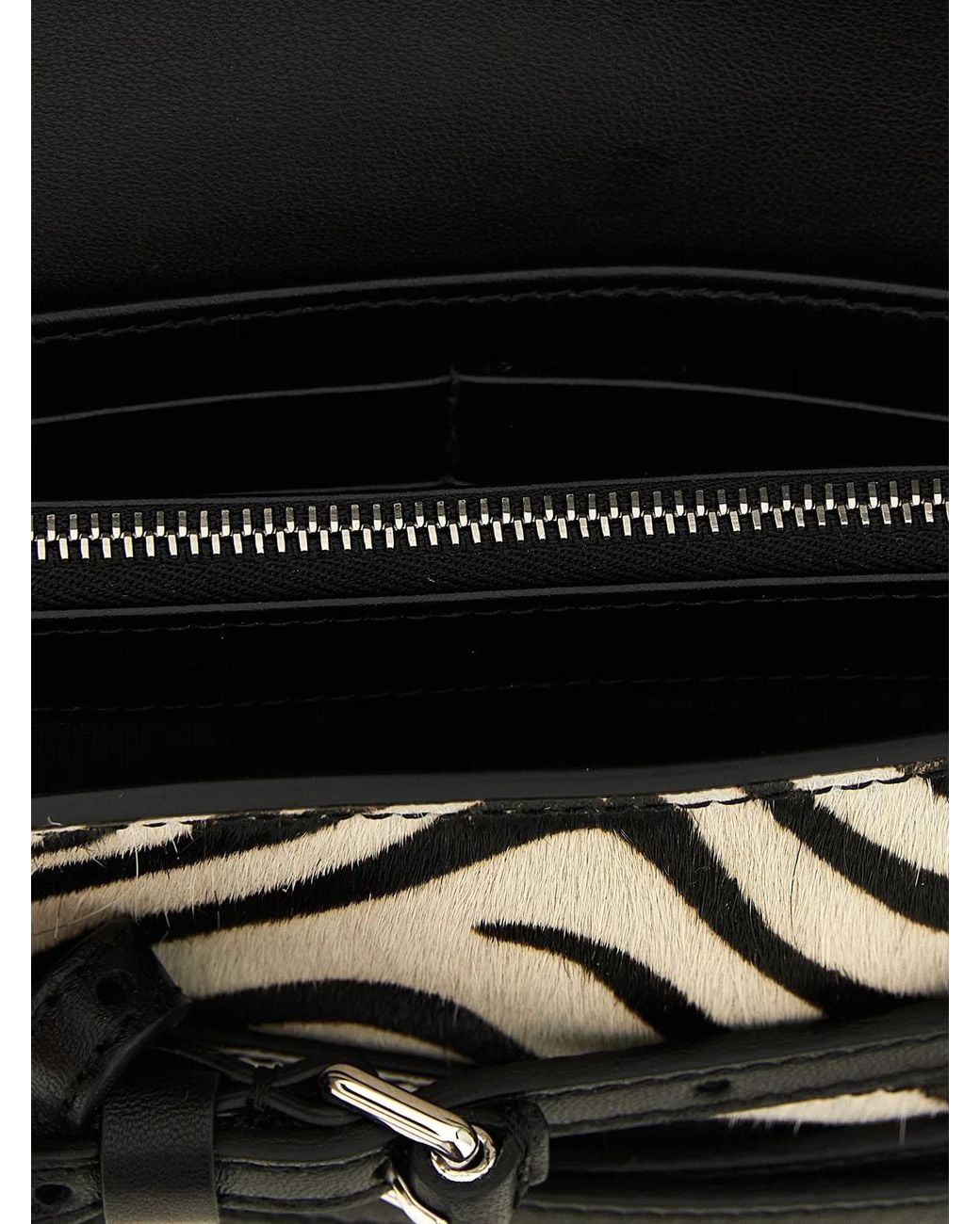 Moschino Black 'Tie Me' Wallet On Chain