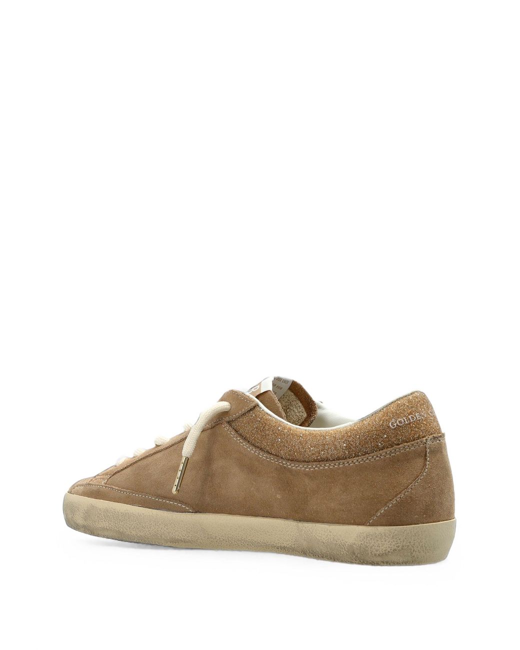 Golden Goose Deluxe Brand White Sports Shoes 'Super Star With Spur Without Heel A'
