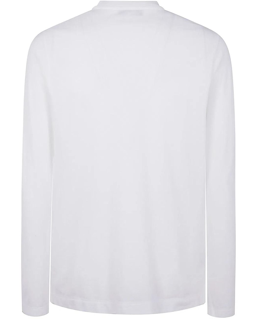 Zanone White Long Sleeves Classic T-Shirt for men