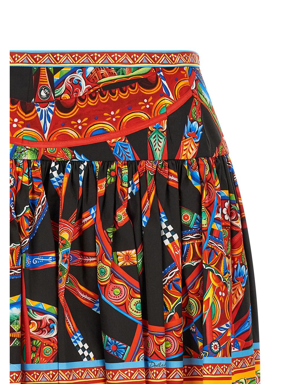 Dolce & Gabbana Red Dolce & Gabbana 'Carretto' Skirt
