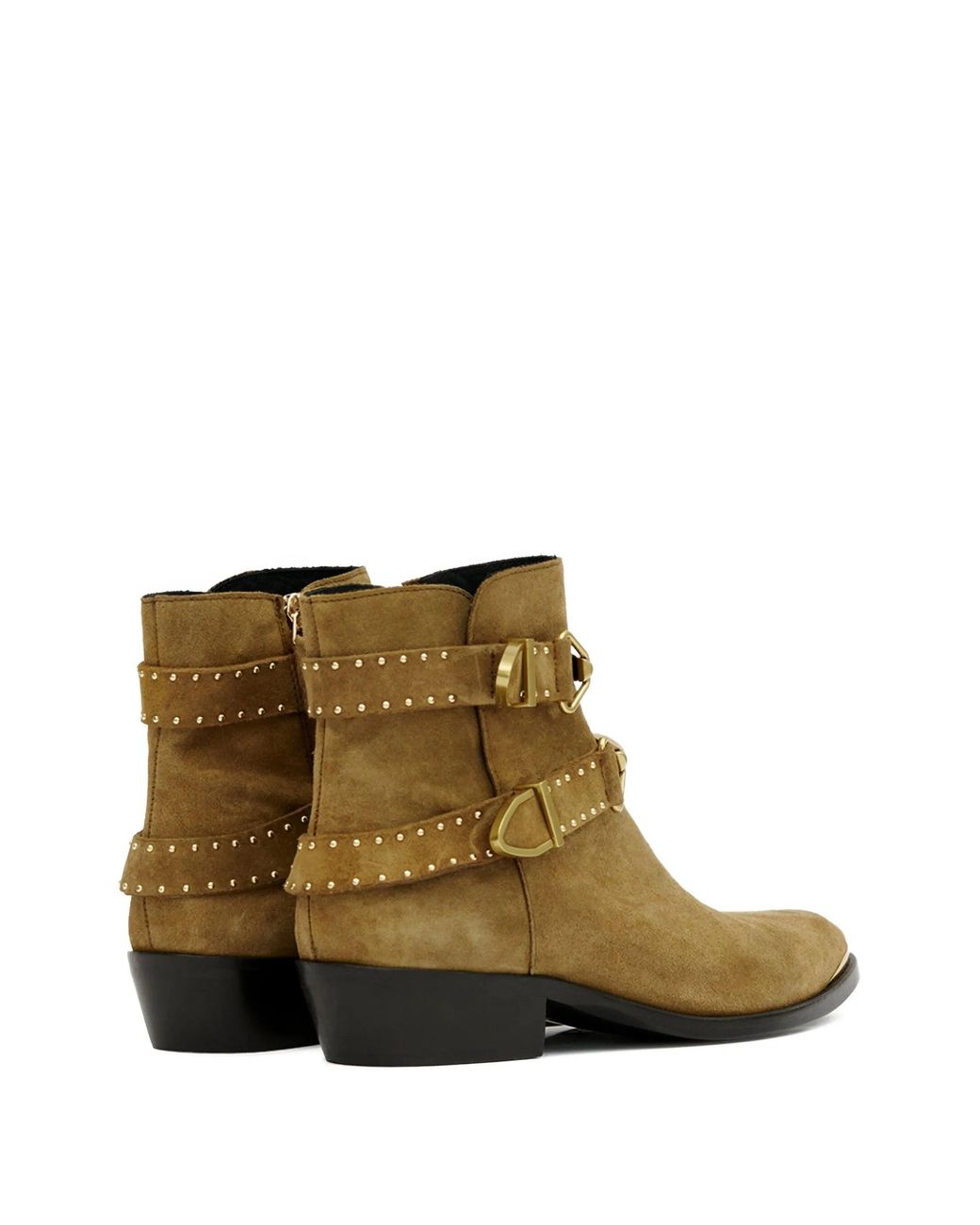 Isabel Marant Brown Taupe Cow Calf Leather Zalya