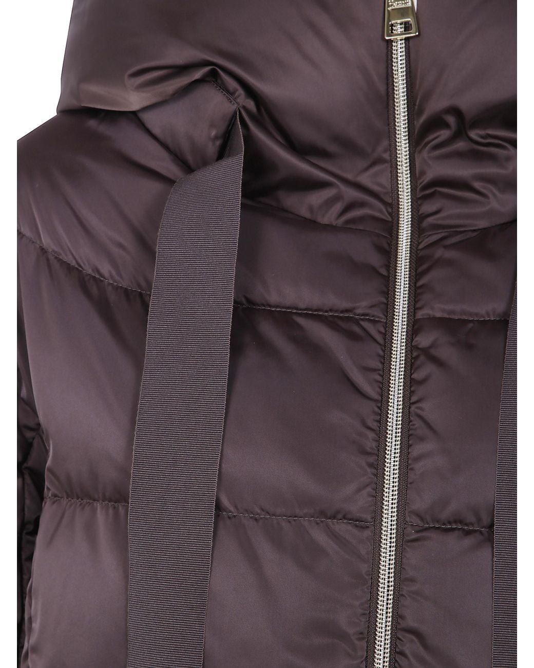 Herno Brown A-Shape Hooded Jacket