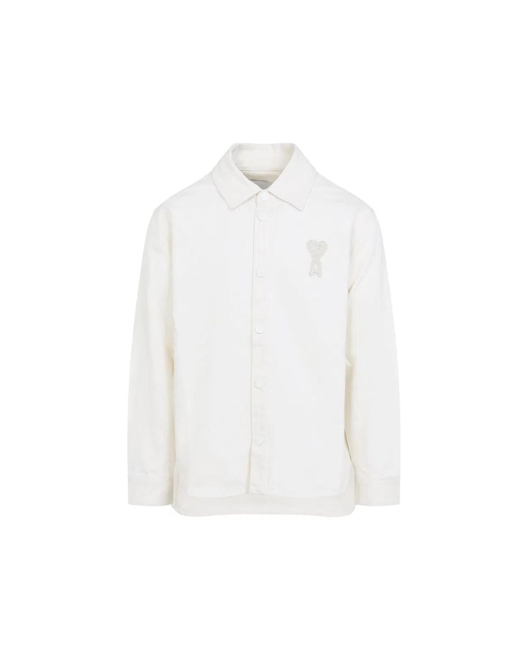 AMI White Ami De Coeur Shirt Jacket