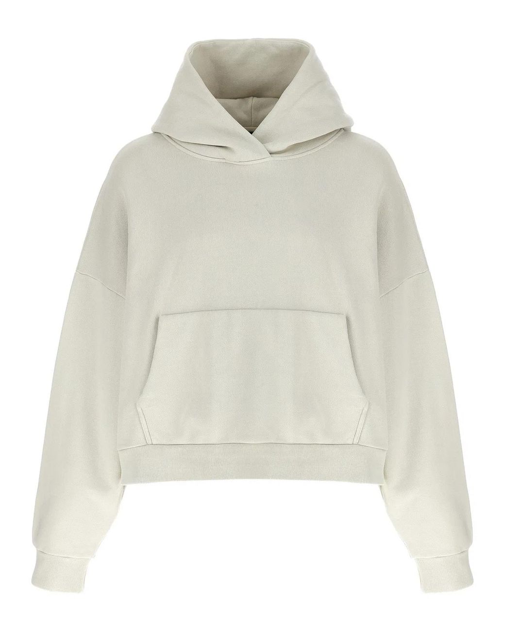 Entire studios White Cotton Hoodie for men