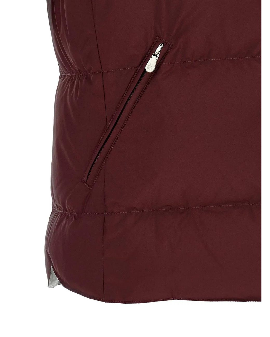 Brunello Cucinelli Purple Padded Vest for men