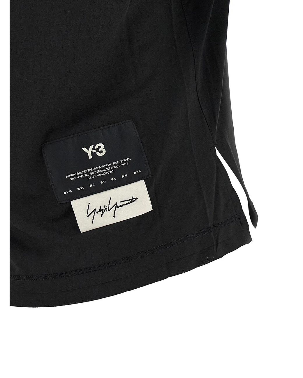 Y-3 Black 'W Run' T-Shirt
