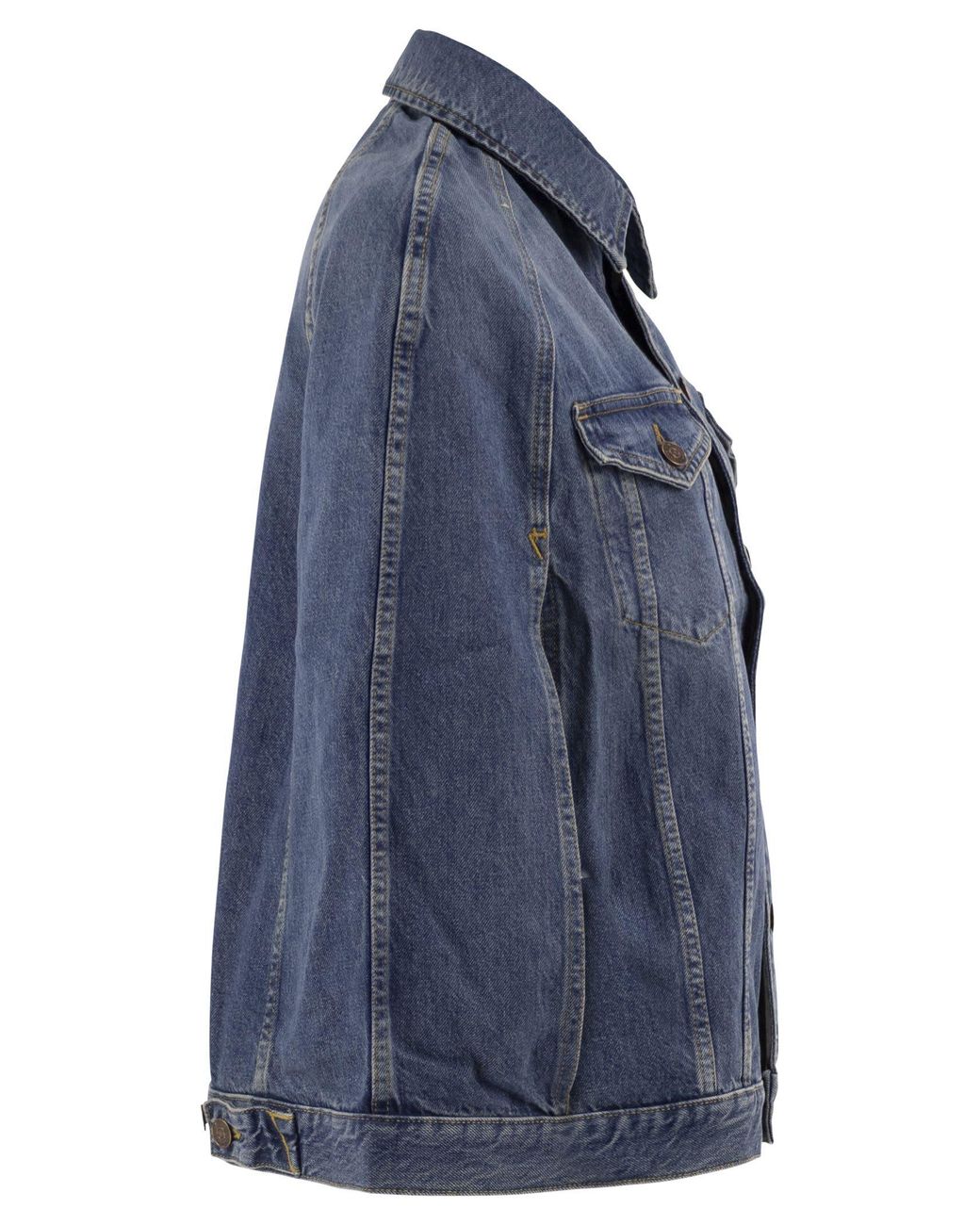 7 For All Mankind Blue Denim Jacket