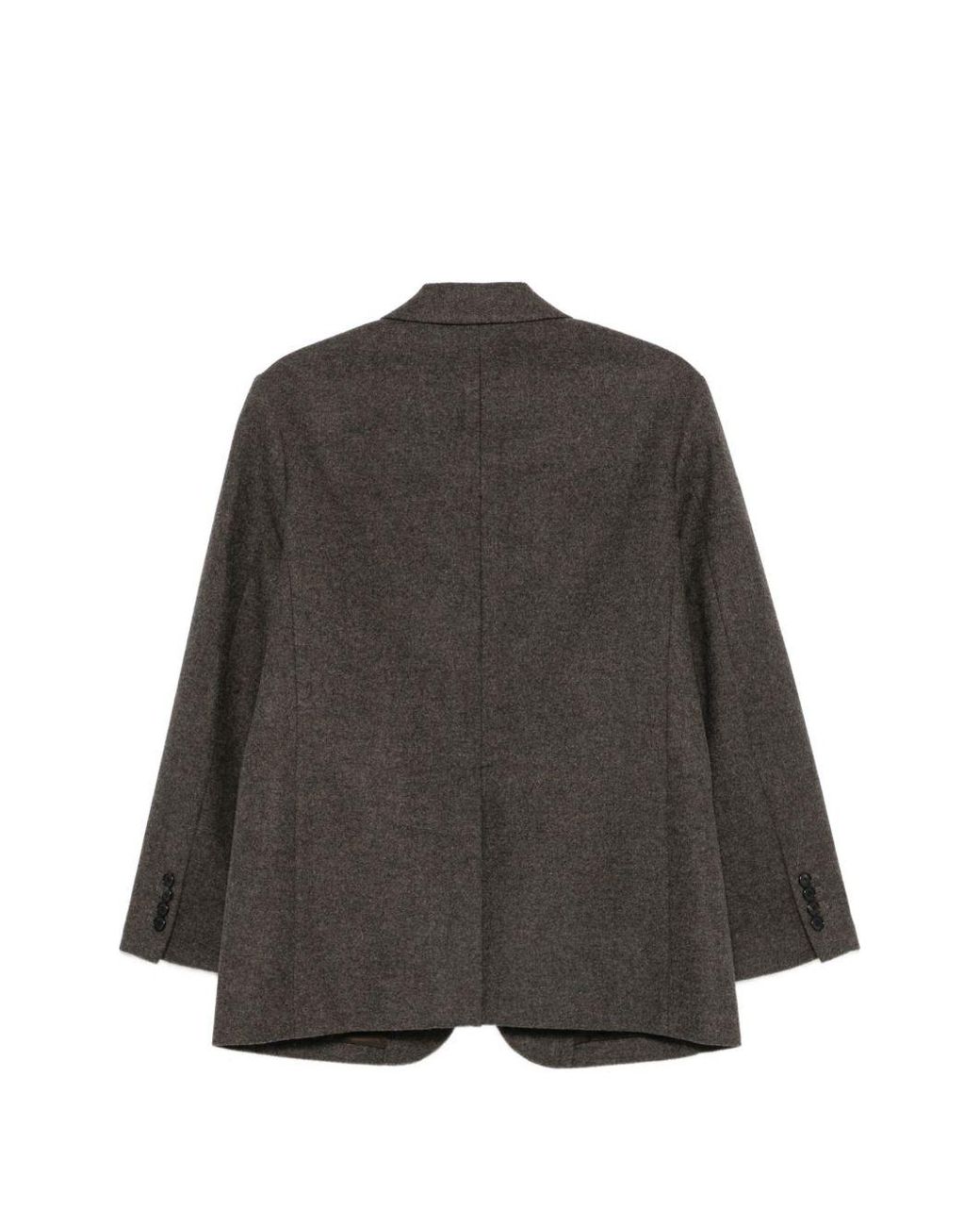 DUNST Gray Wool Single-Breasted Blazer Jacket