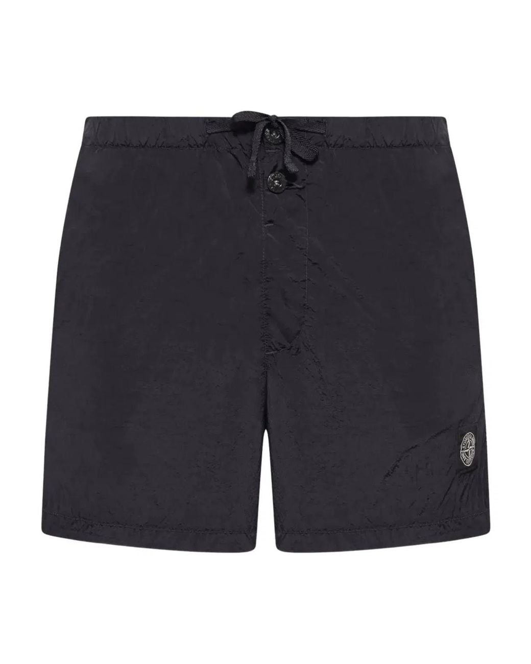 Stone Island Blue Adjustable Drawstring Swimsuit for men