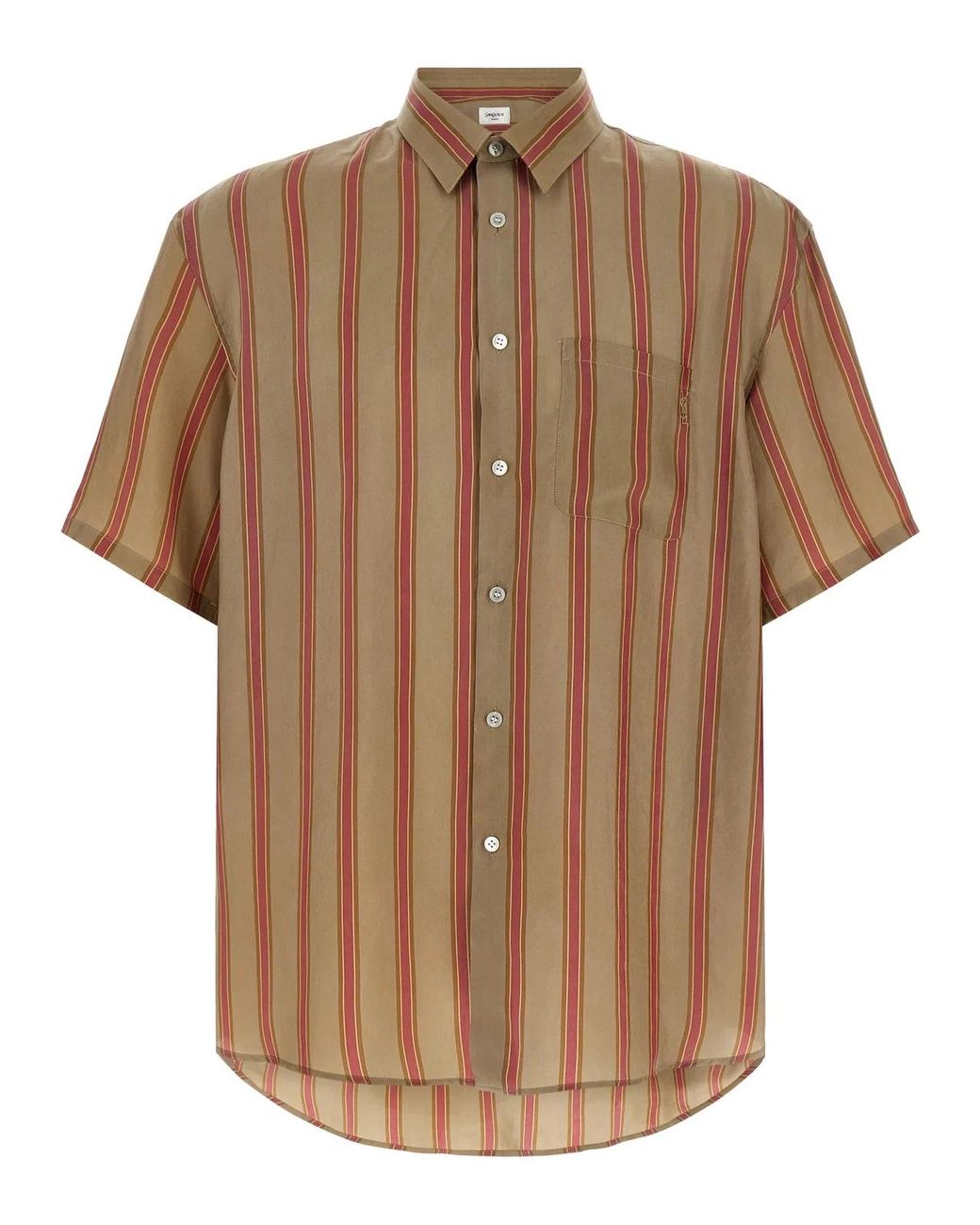Saint Laurent Brown 'Cassandre' Shirt for men