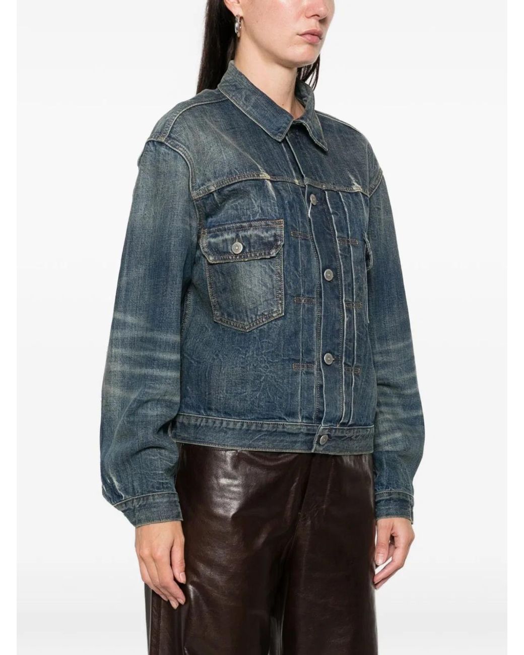 Maison Margiela Blue Cotton Jacket