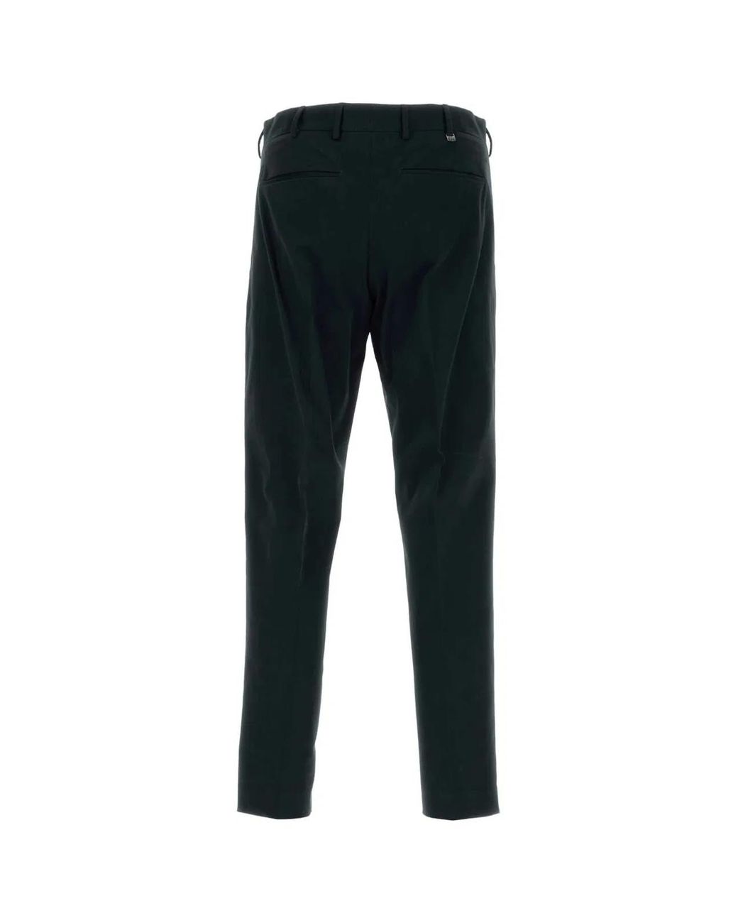 PT Torino Black Stretch Cotton Pant for men