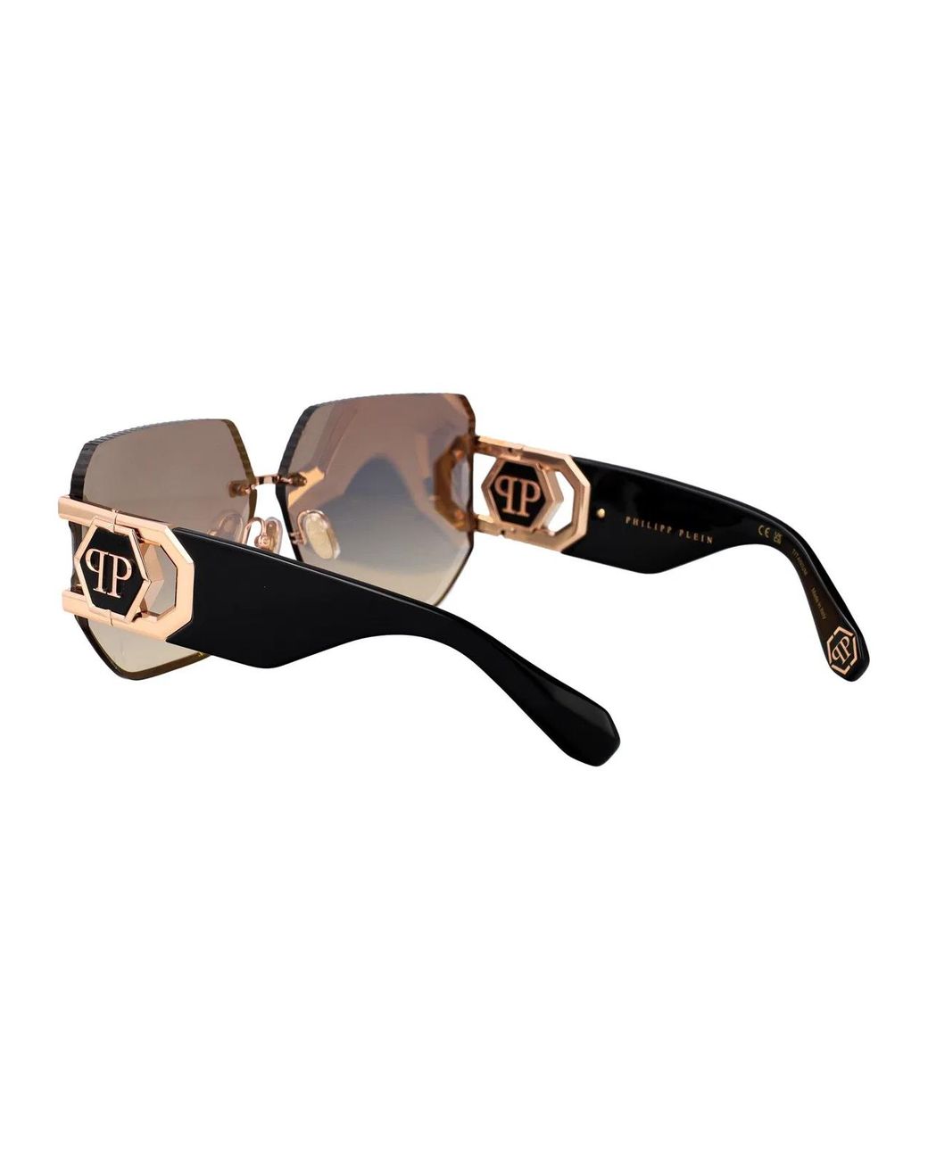 Philipp Plein Metallic Rose Acetate+Metal Sunglasses