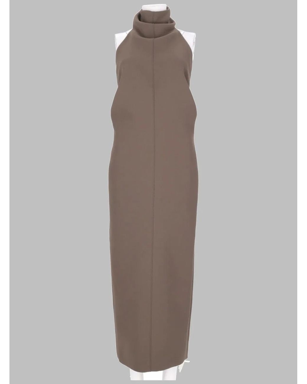 Khaite Brown Chic Mini Dress For