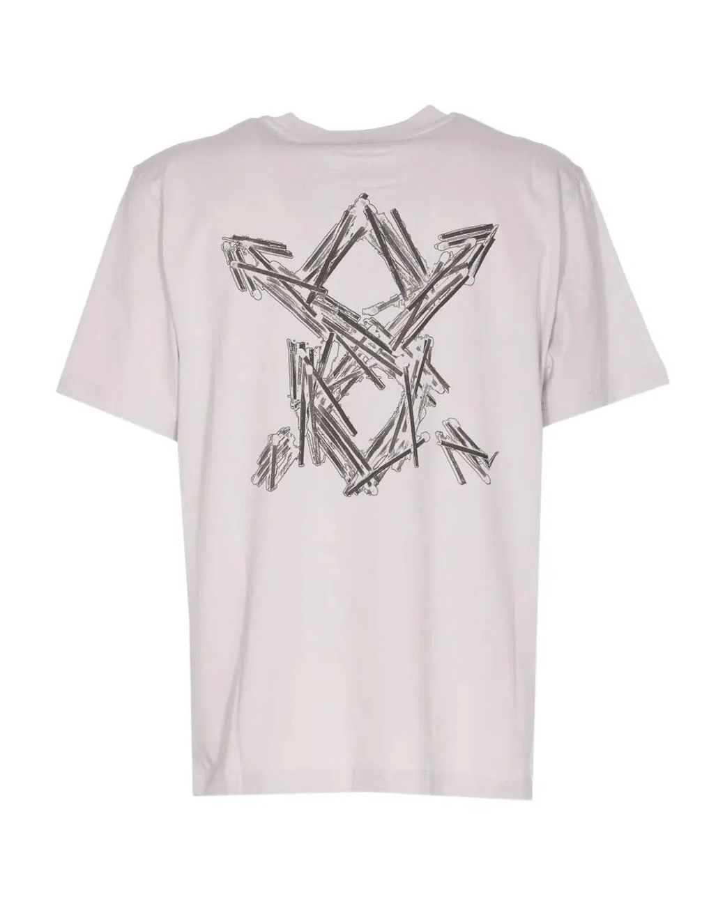 Daily Paper Pink "Matchstck" Shield Ss T-Shirt for men