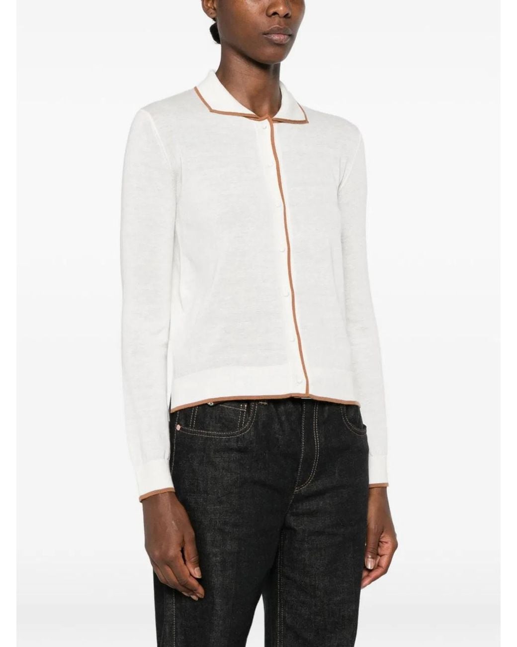 Max Mara White Sweaters