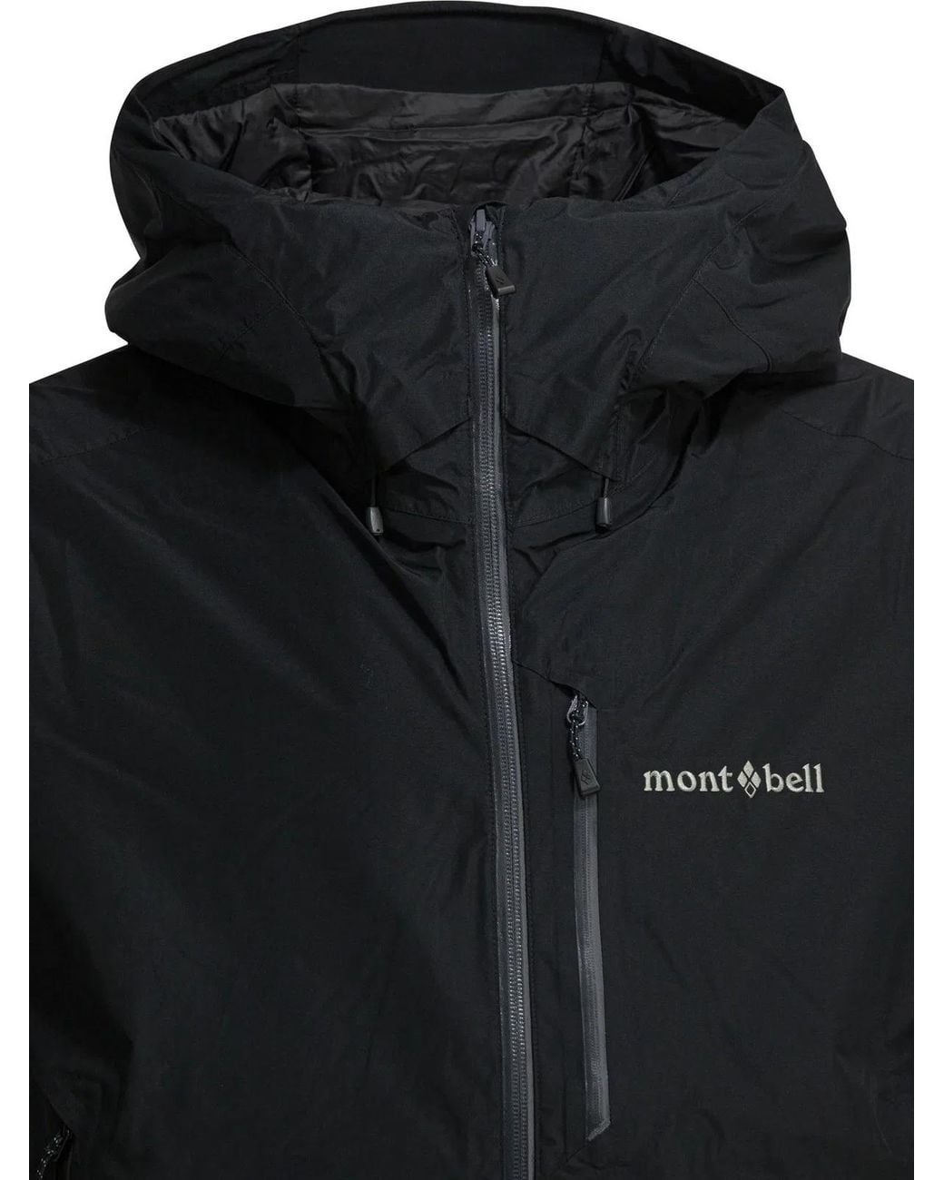 Montbell Black Fabric Polyester Jacket for men
