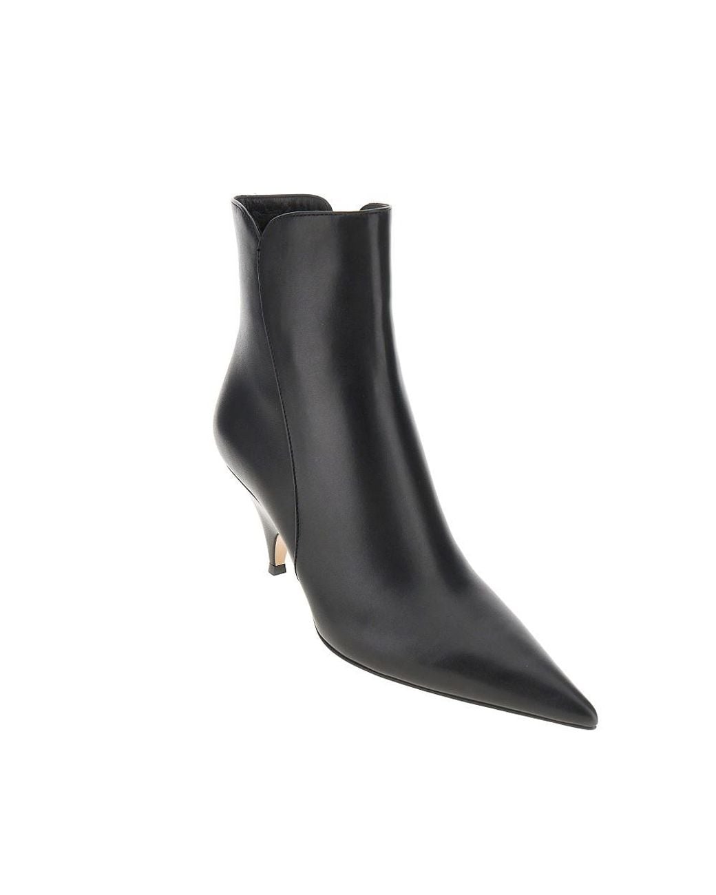 Gianvito Rossi Black Sofia Leather Booties