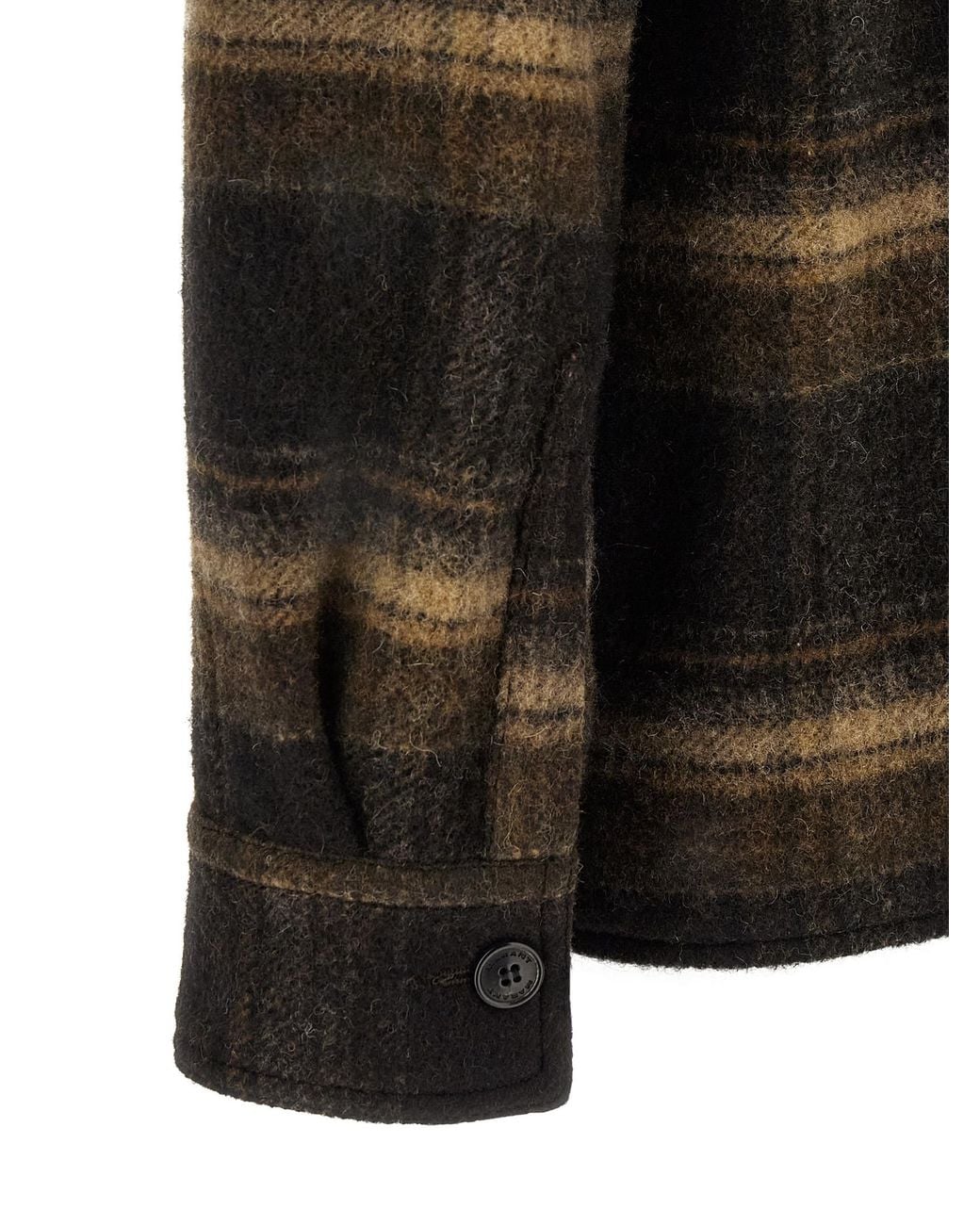 Isabel Marant Black 'Kervon' Wool Overshirt for men