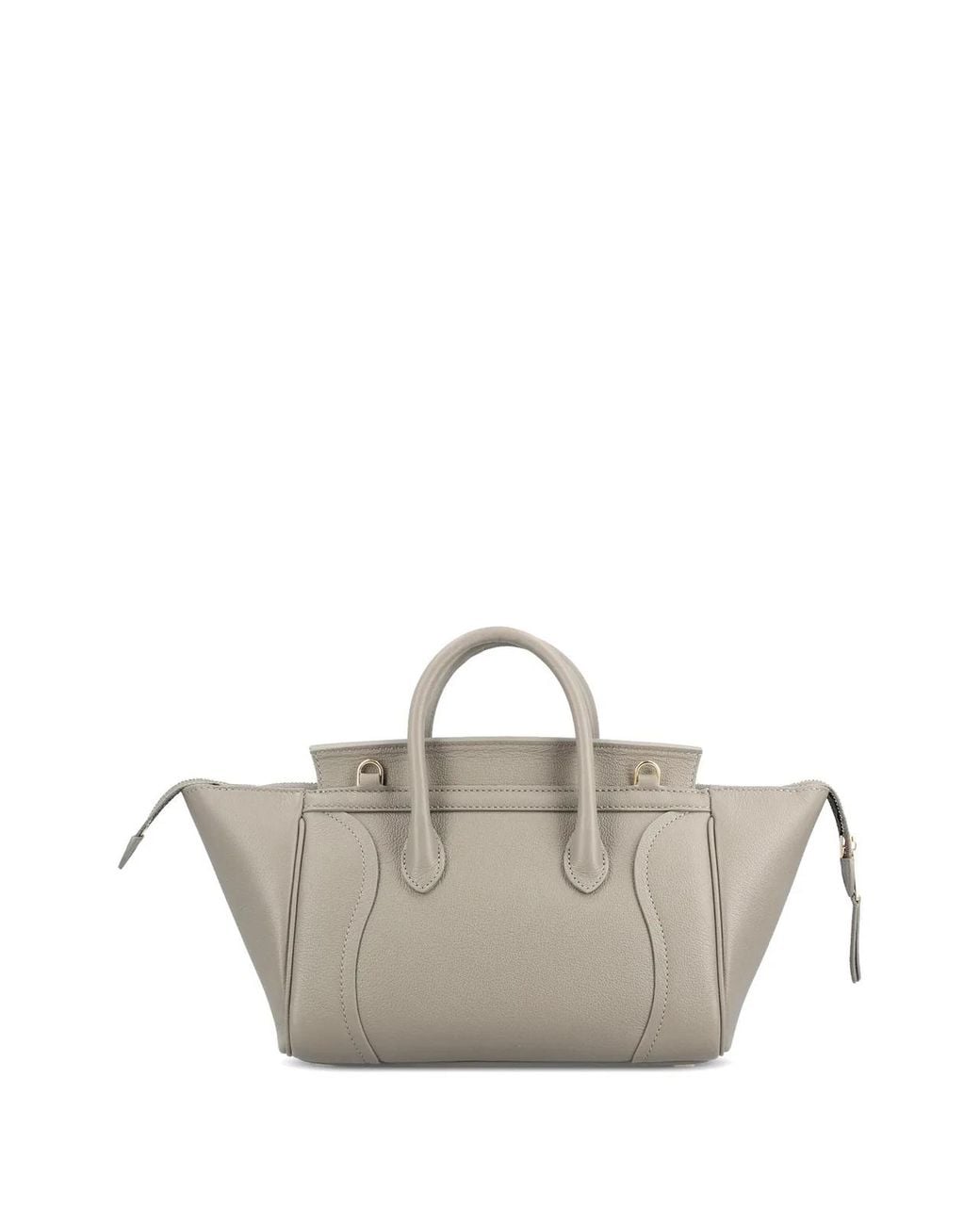 Céline Gray Luggage Small Leather Tote Bag