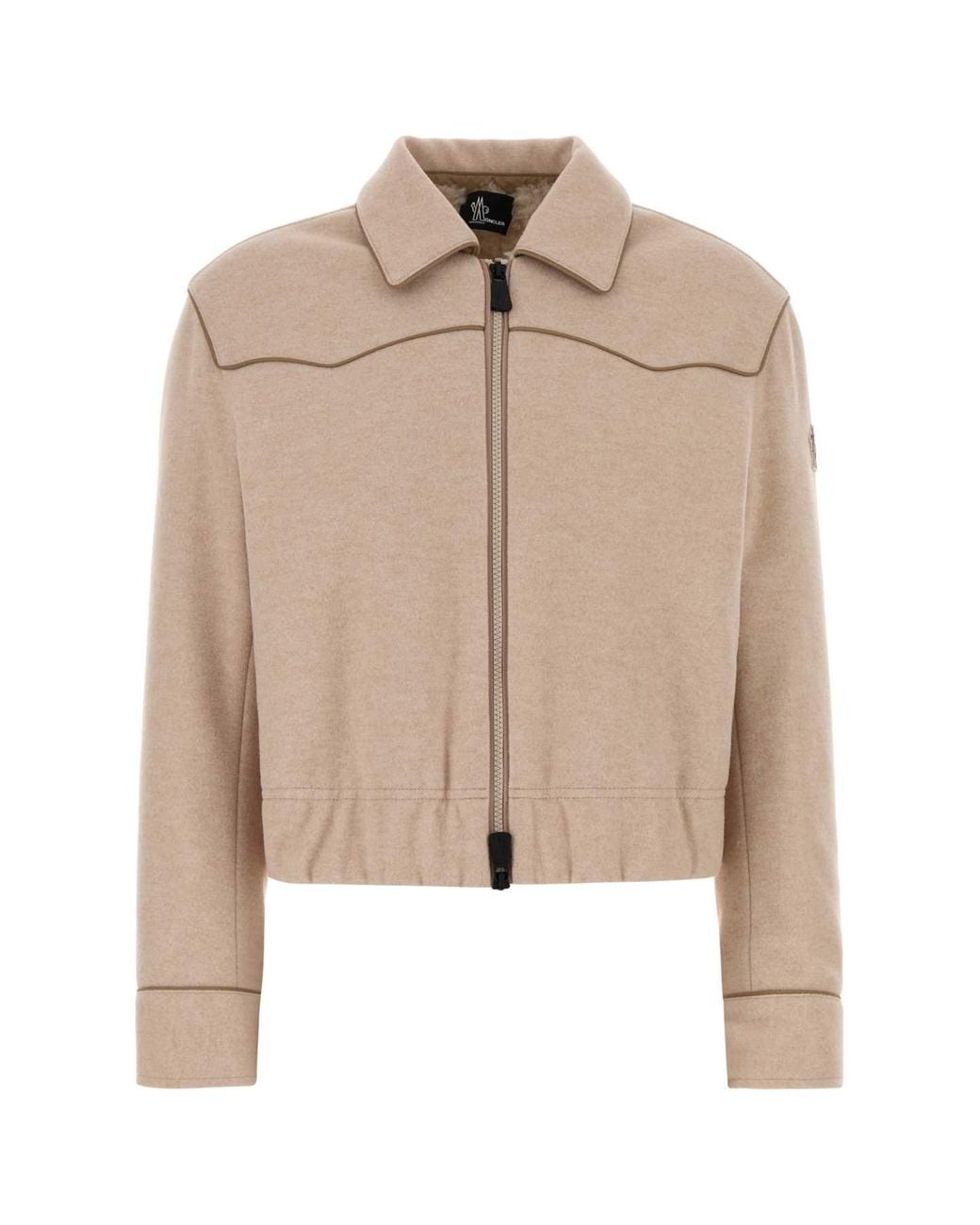Moncler Natural Zip Up Cardigan