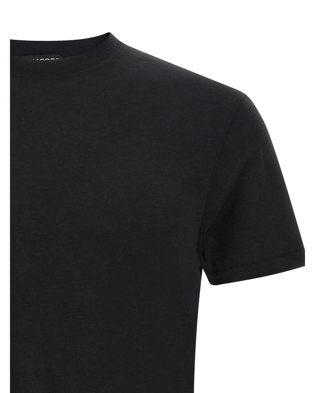 Tom Ford Black Logo Embroidery T-Shirt for men