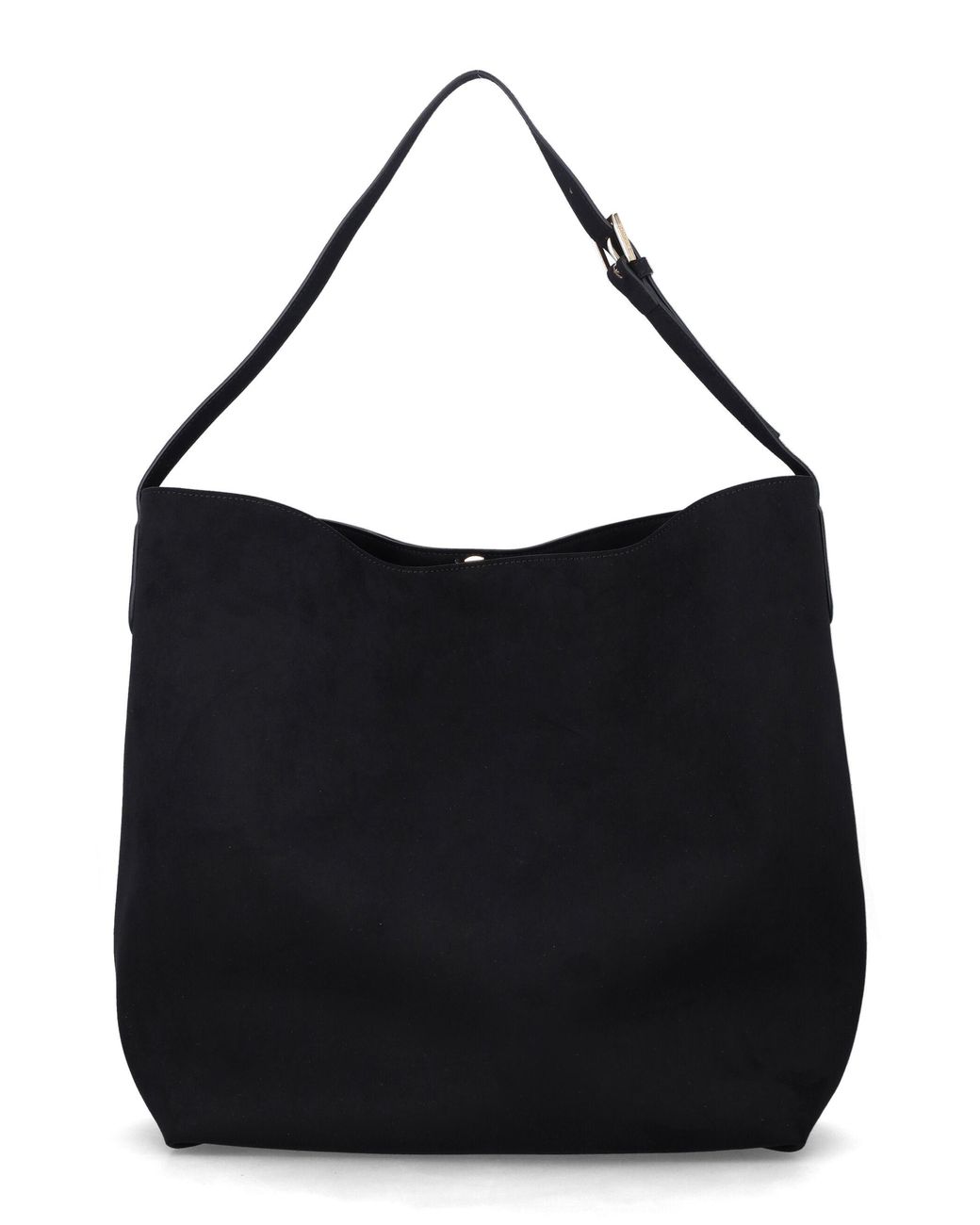 THEMOIRÈ Black Zoe Vegan Suede Tote Bag