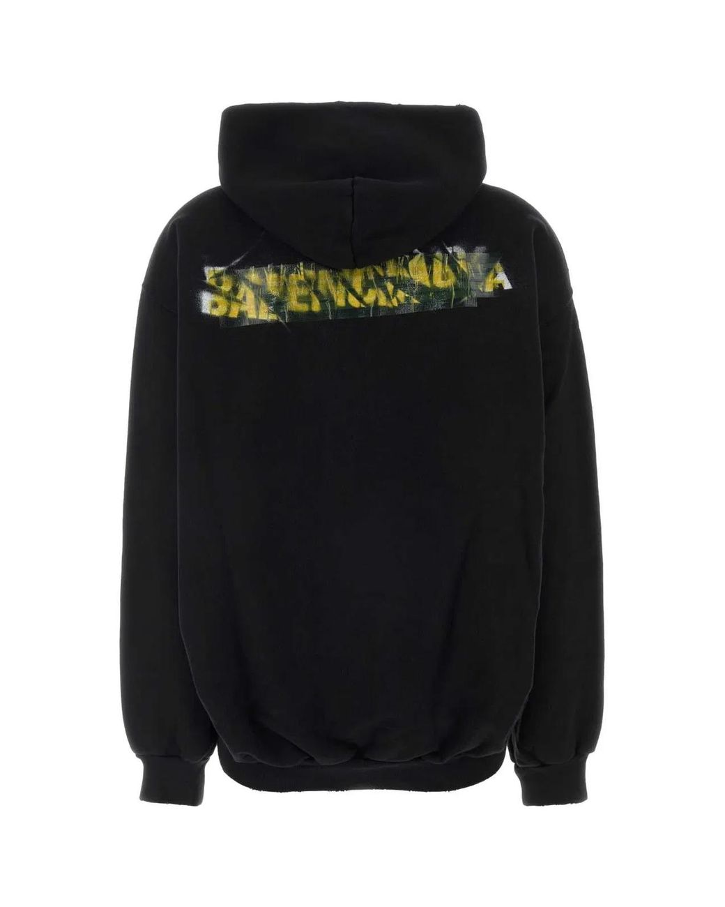 Balenciaga Black Logo Hood Sweatshirt