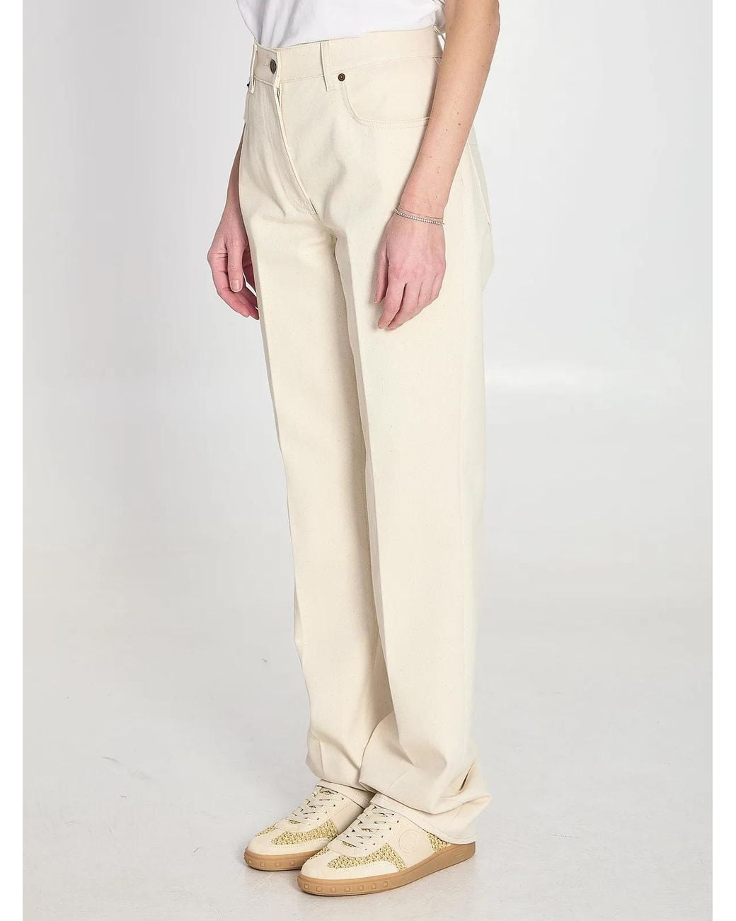 Valentino Garavani Natural Ivory Jeans