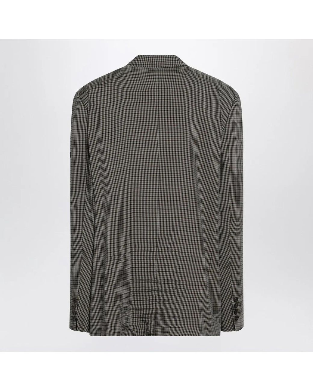 Balenciaga Gray Khaki Washed Jacket for men