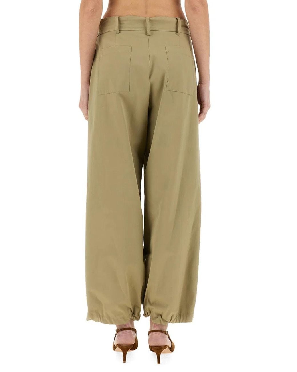 Alysi Green Belted Pants