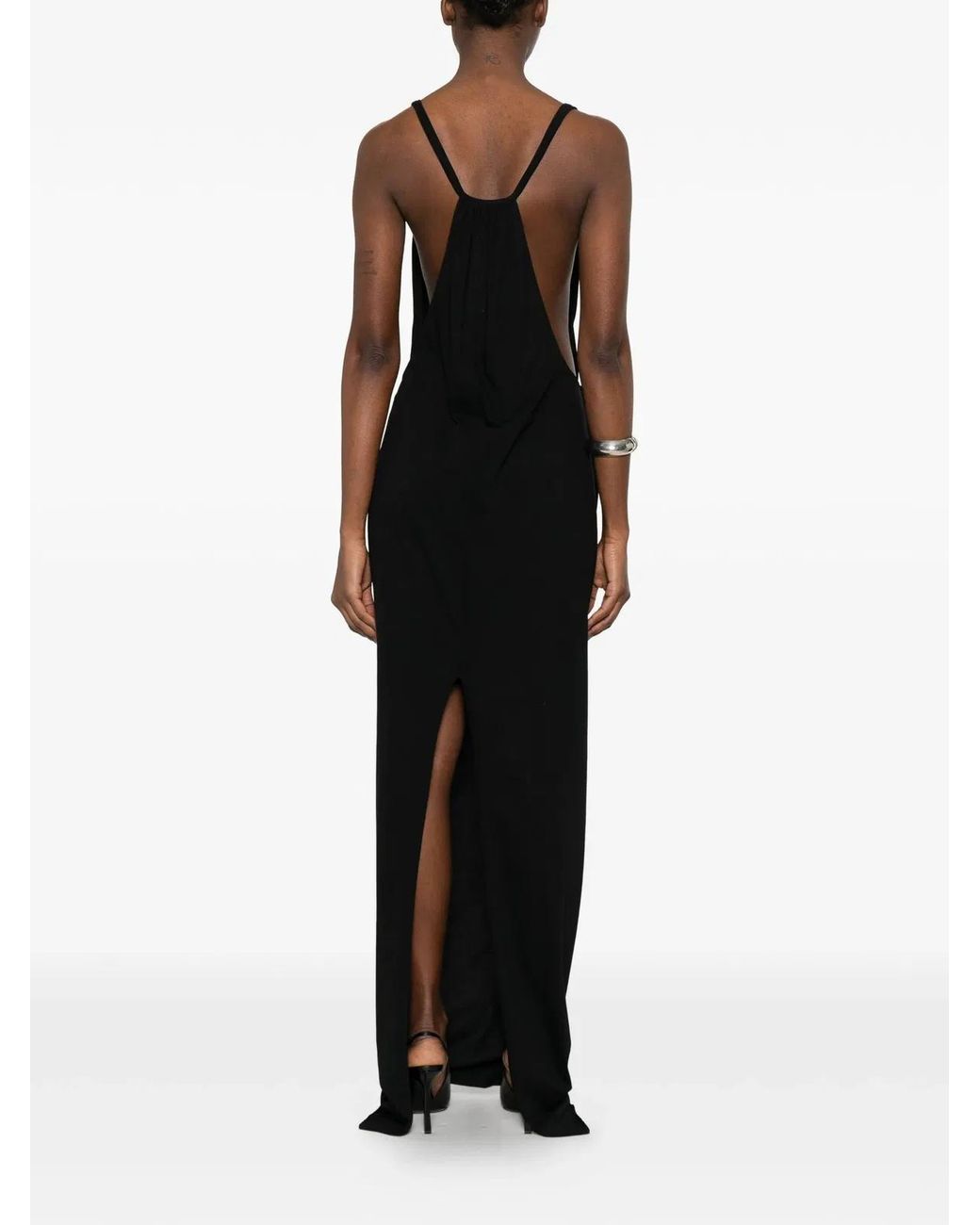 Rick Owens Black Temple Gown