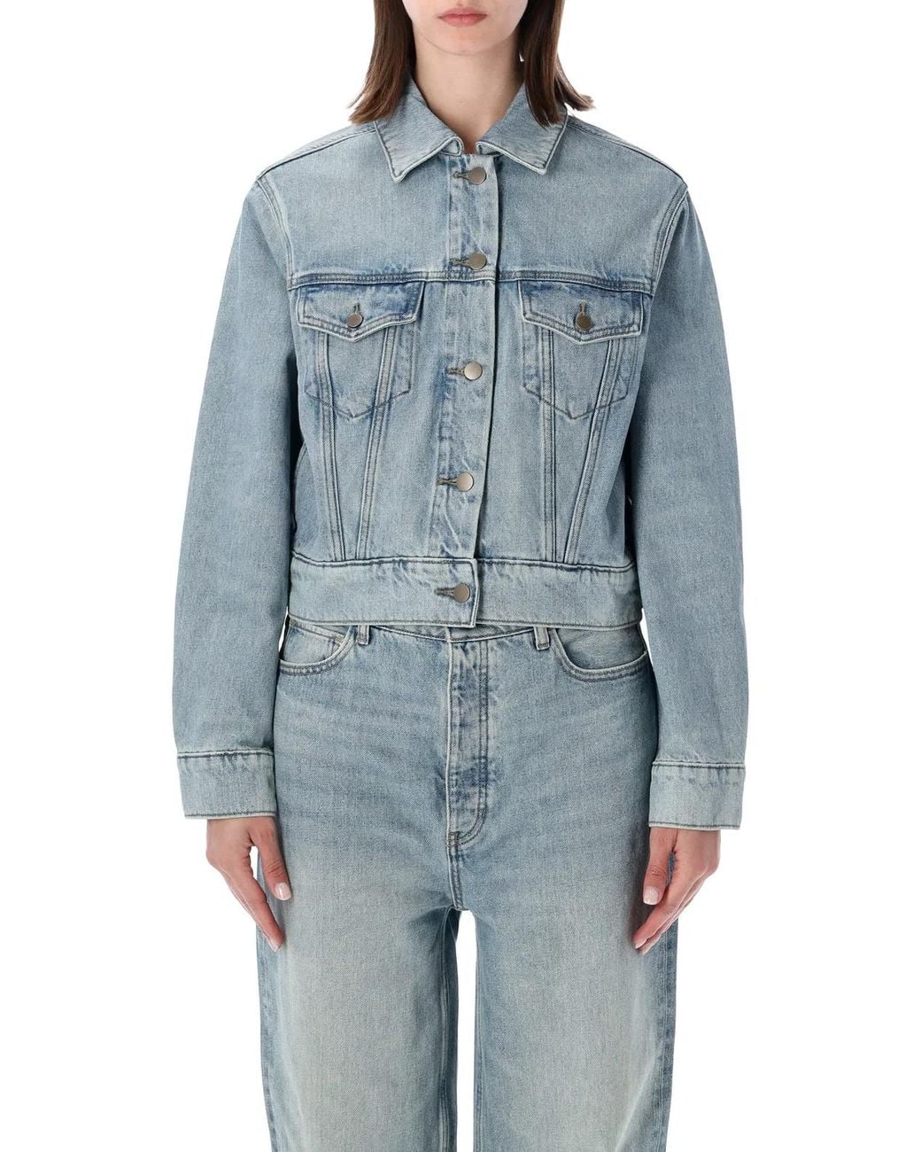 Fear Of God Blue Essentials Fear Of God Denim Trucker Jacket